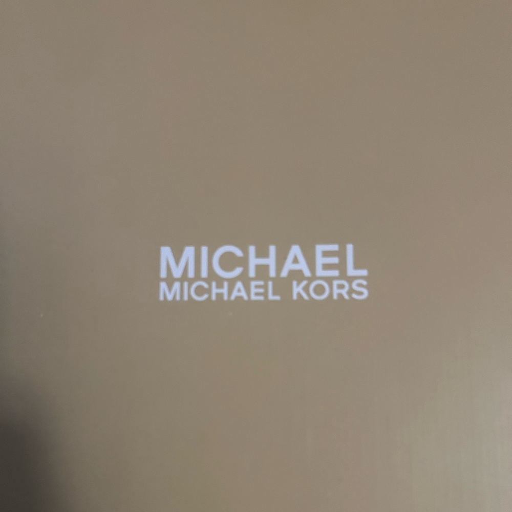 MICHAEL Michael Kors Tan Leather Platform Wedge Sandals - Picture 7 of 9